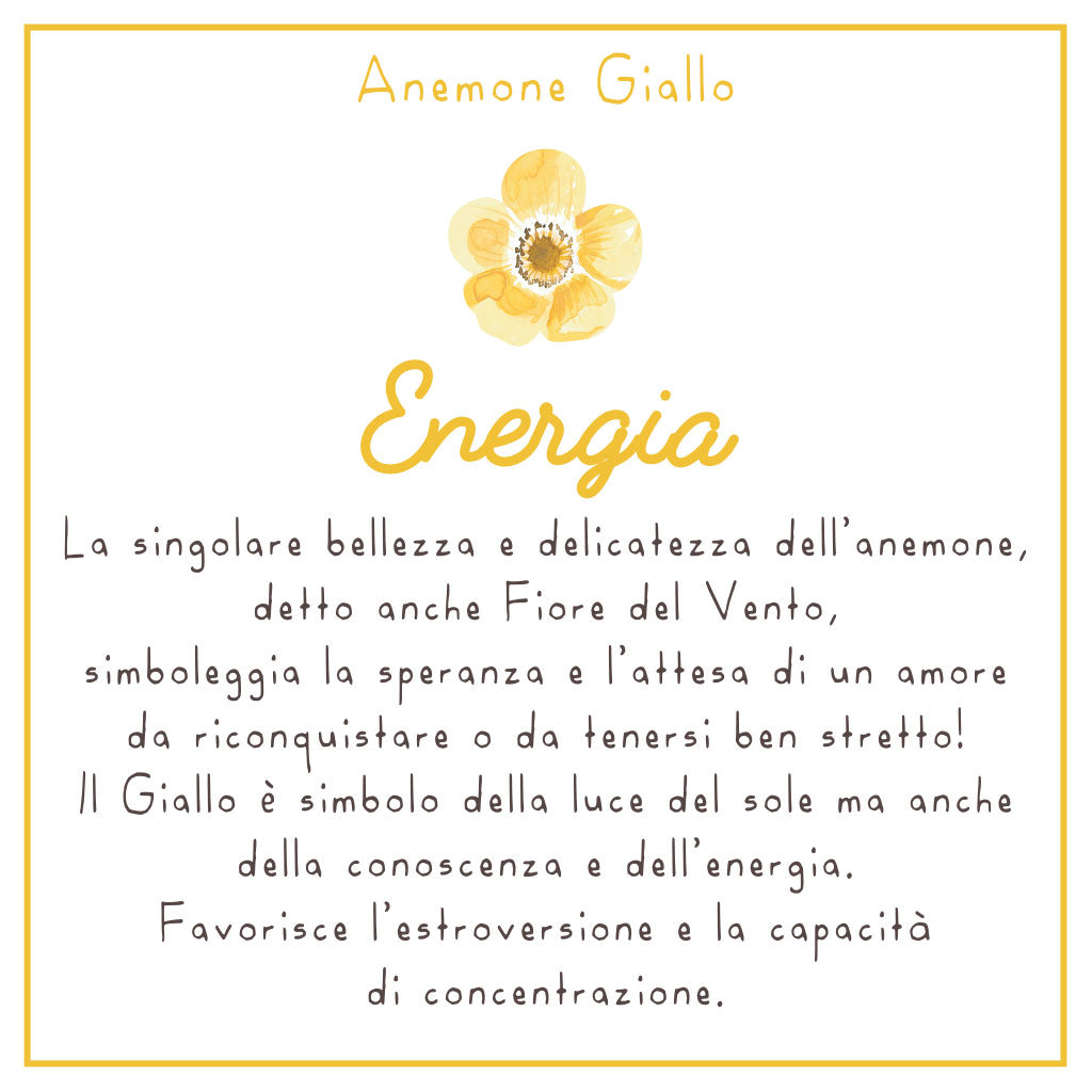 COLLANA LULI <br /> Anemone Giallo <br /> "Energia" - Luli Art Bijoux