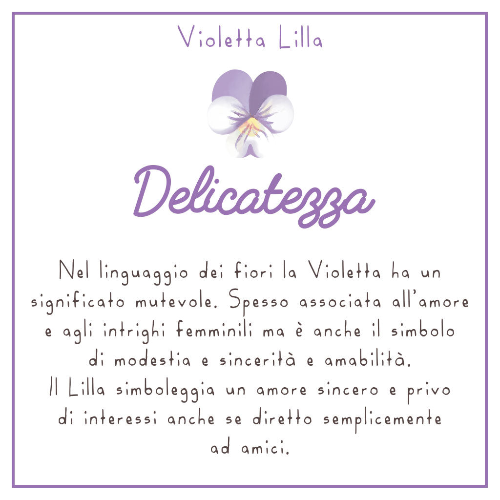 COLLANA LULI <br /> Violetta Lilla <br /> "Delicatezza" - Luli Art Bijoux