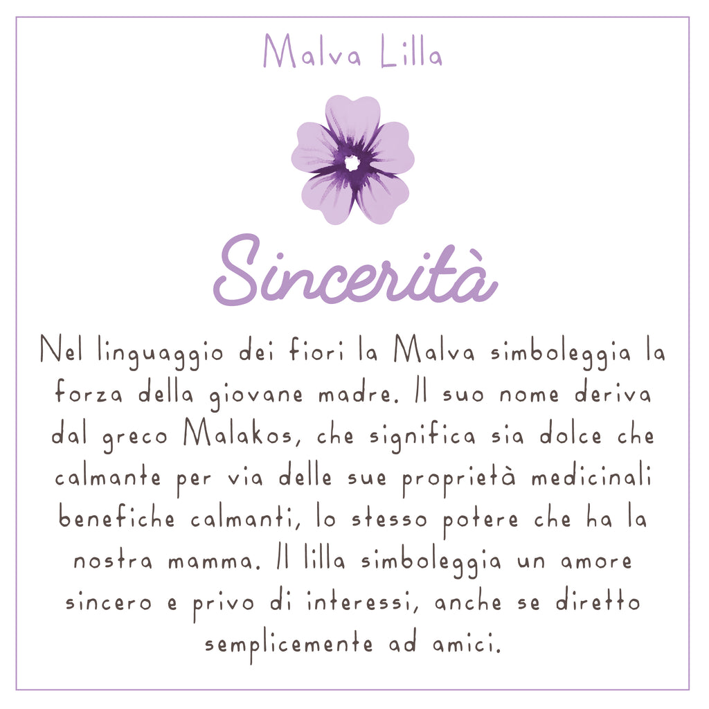 COLLANA LULI <br /> Malva Lilla <br /> "Sincerità" - Luli Art Bijoux