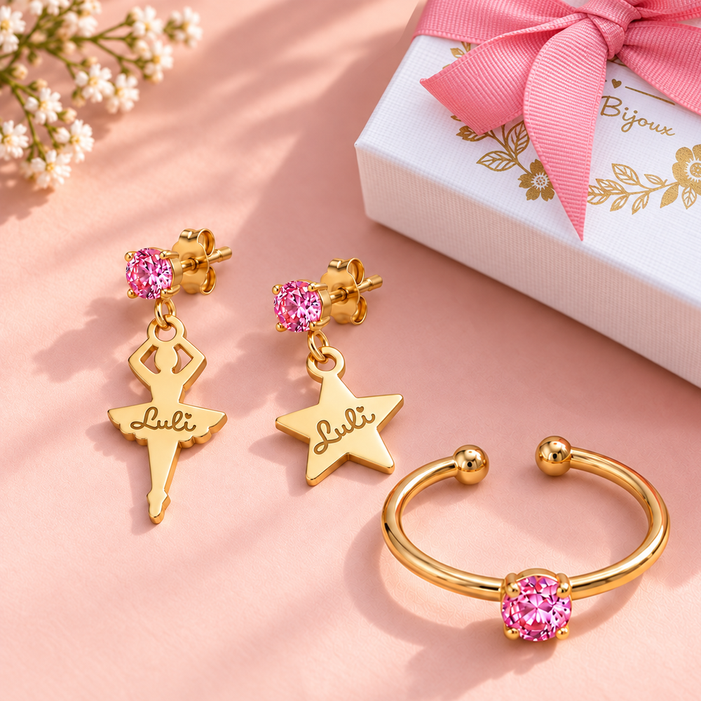 Ballerina Set: orecchini + anello