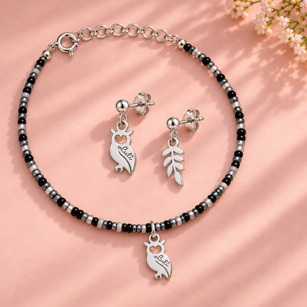 Notturna Set: orecchini + bracciale