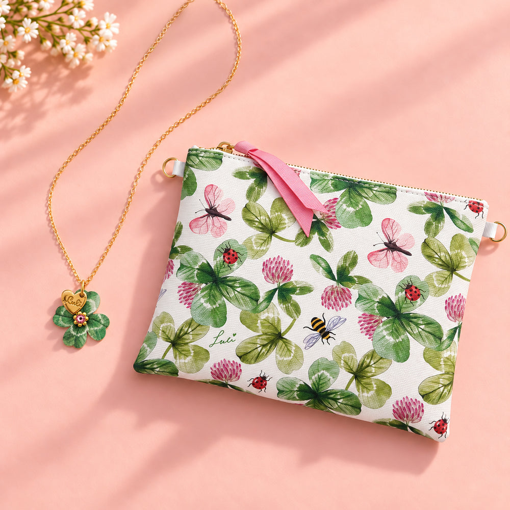 Quadrifoglio Set | collana + pochette
