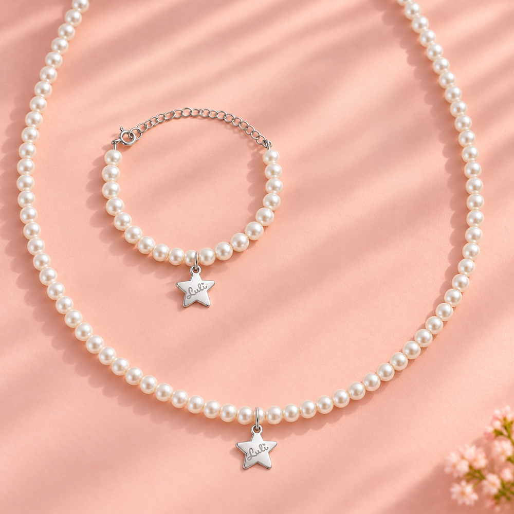 Stelline Set: collana + bracciale