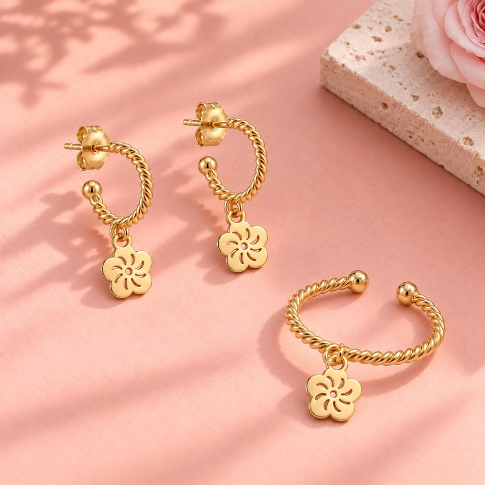 Intreccio Set | Orecchini + Anello
