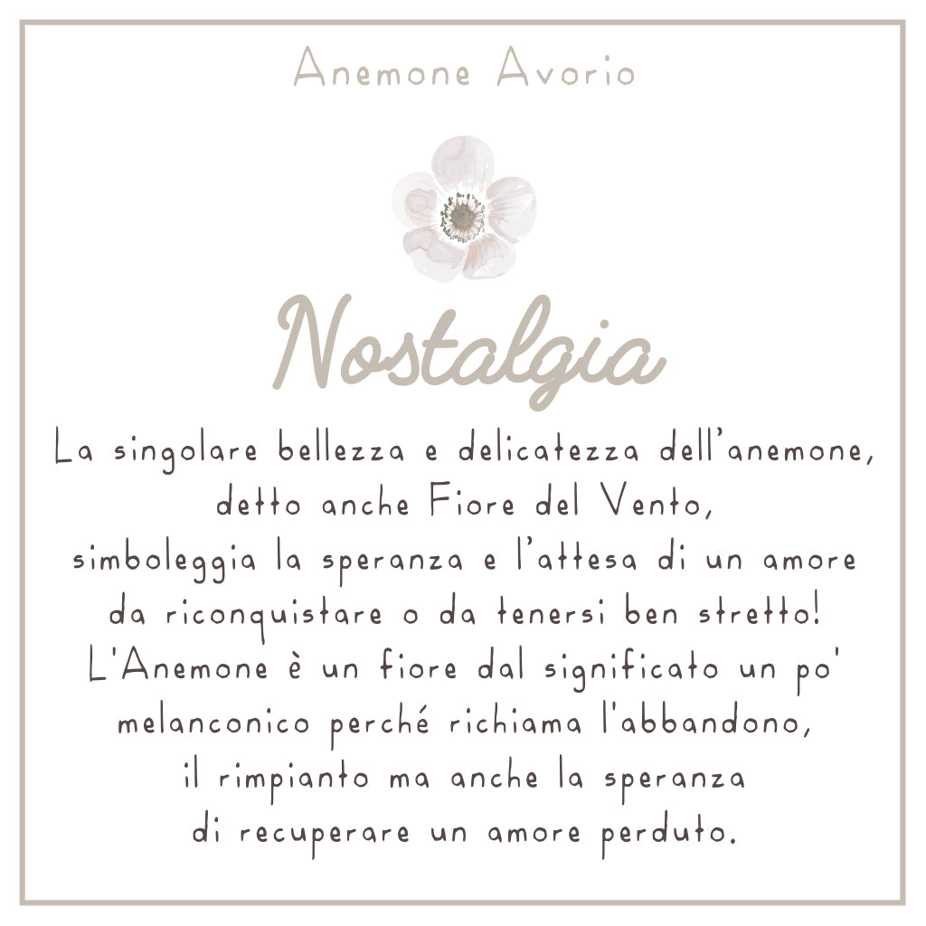 COLLANA LULI <br /> Anemone Avorio <br /> "Nostalgia" - Luli Art Bijoux