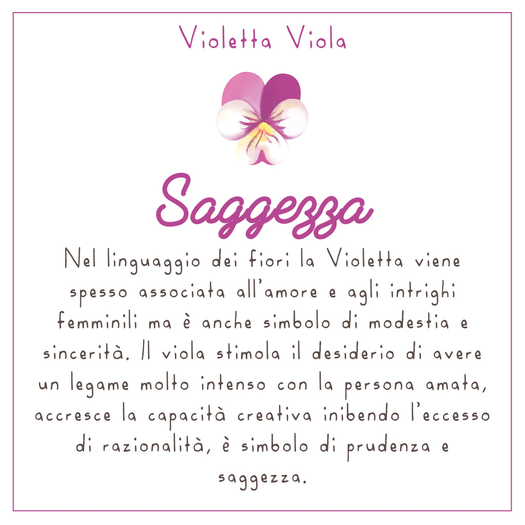 COLLANA LULI <br /> Violetta Viola <br /> "Saggezza" - Luli Art Bijoux