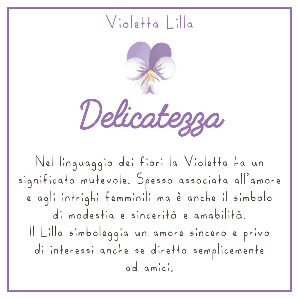 COLLANA Mini LULI <br /> Violetta Lilla <br /> "Delicatezza" - Luli Art Bijoux