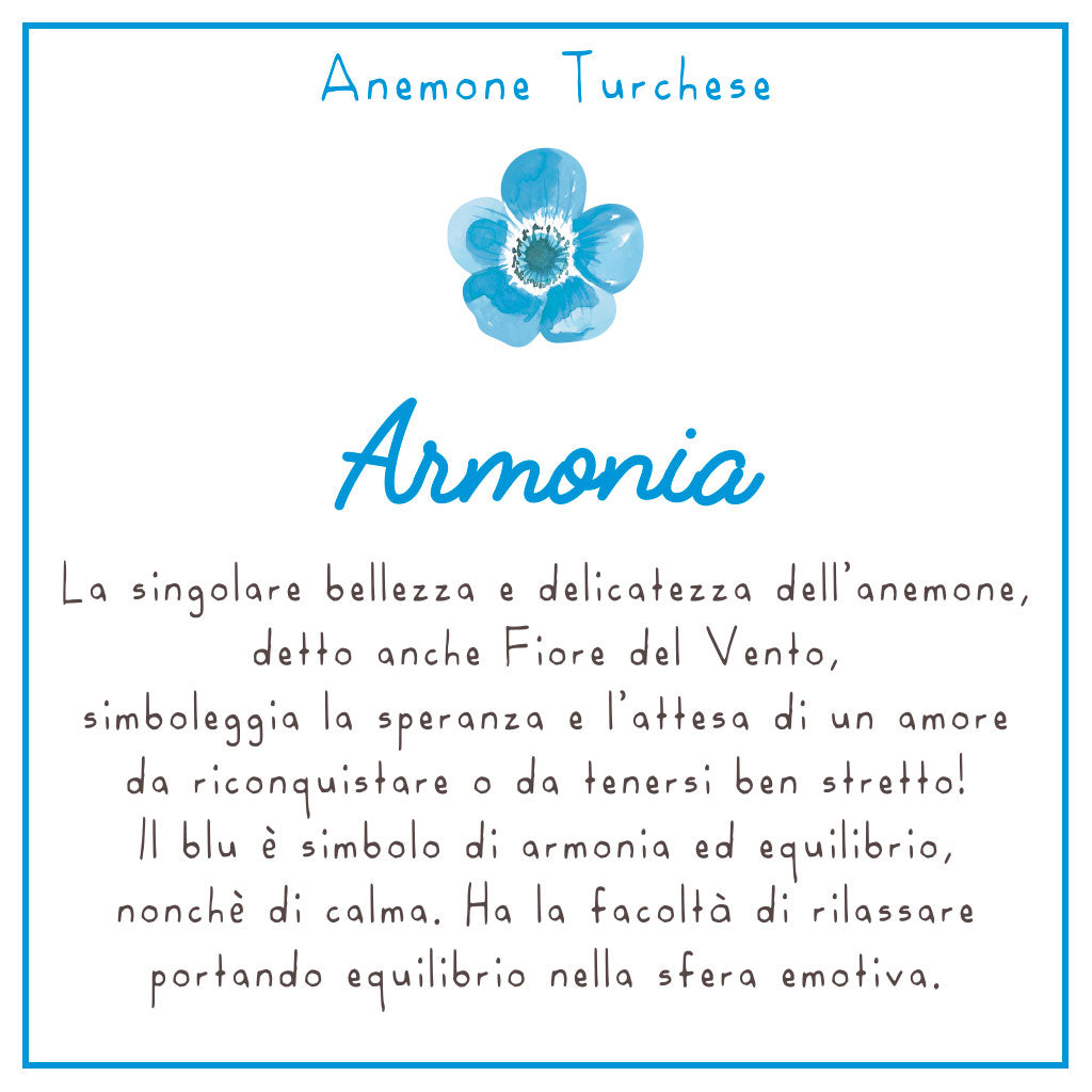 COLLANA LULI <br /> Anemone Turchese <br /> "Armonia" - Luli Art Bijoux