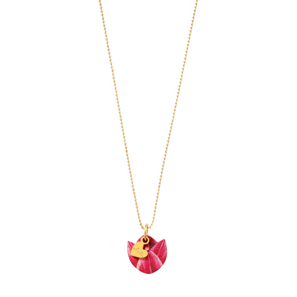 Collana Argento Con Ciondolo Tulipano E CZ Floreale – Gioiello Da Sposa Boho