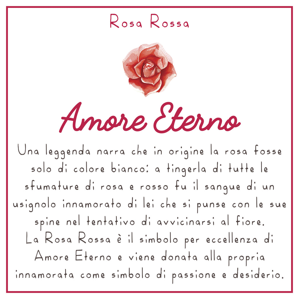 COLLANA LULI <br /> Rosa Rossa <br /> "Amore Eterno" - Luli Art Bijoux